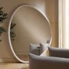 Edo Irregular Pebble Large Wooden Mirror 160 X 120 Cm, Washed White 1 Edo Irregular Pebble Large Wooden Mirror 160 X 120 Cm, Washed White -FINZ Furniture Shop MIRR 073 WHITE main
