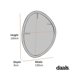 Edo Irregular Pebble Large Wooden Mirror 160 X 120 Cm, Washed White 15 Edo Irregular Pebble Large Wooden Mirror 160 X 120 Cm, Washed White -FINZ Furniture Shop MIRR 073 1 06d28656 224a 48cc 8add 05916aafccd3
