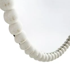 Luna Round Bobbin Wall Mirror 77 X 77 Cm, Washed White 16 Luna Round Bobbin Wall Mirror 77 X 77 Cm, Washed White -FINZ Furniture Shop MIRR 083 WASHWHITE detail2