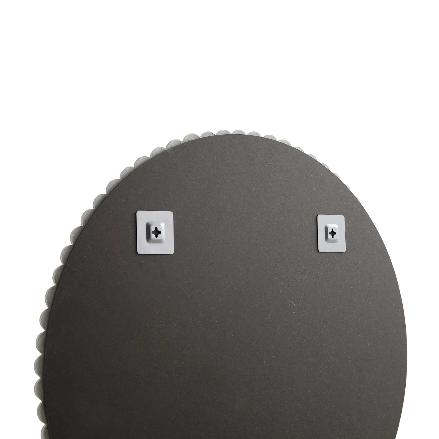 Luna Round Bobbin Wall Mirror 77 X 77 Cm, Washed White 10 Luna Round Bobbin Wall Mirror 77 X 77 Cm, Washed White - Image 8