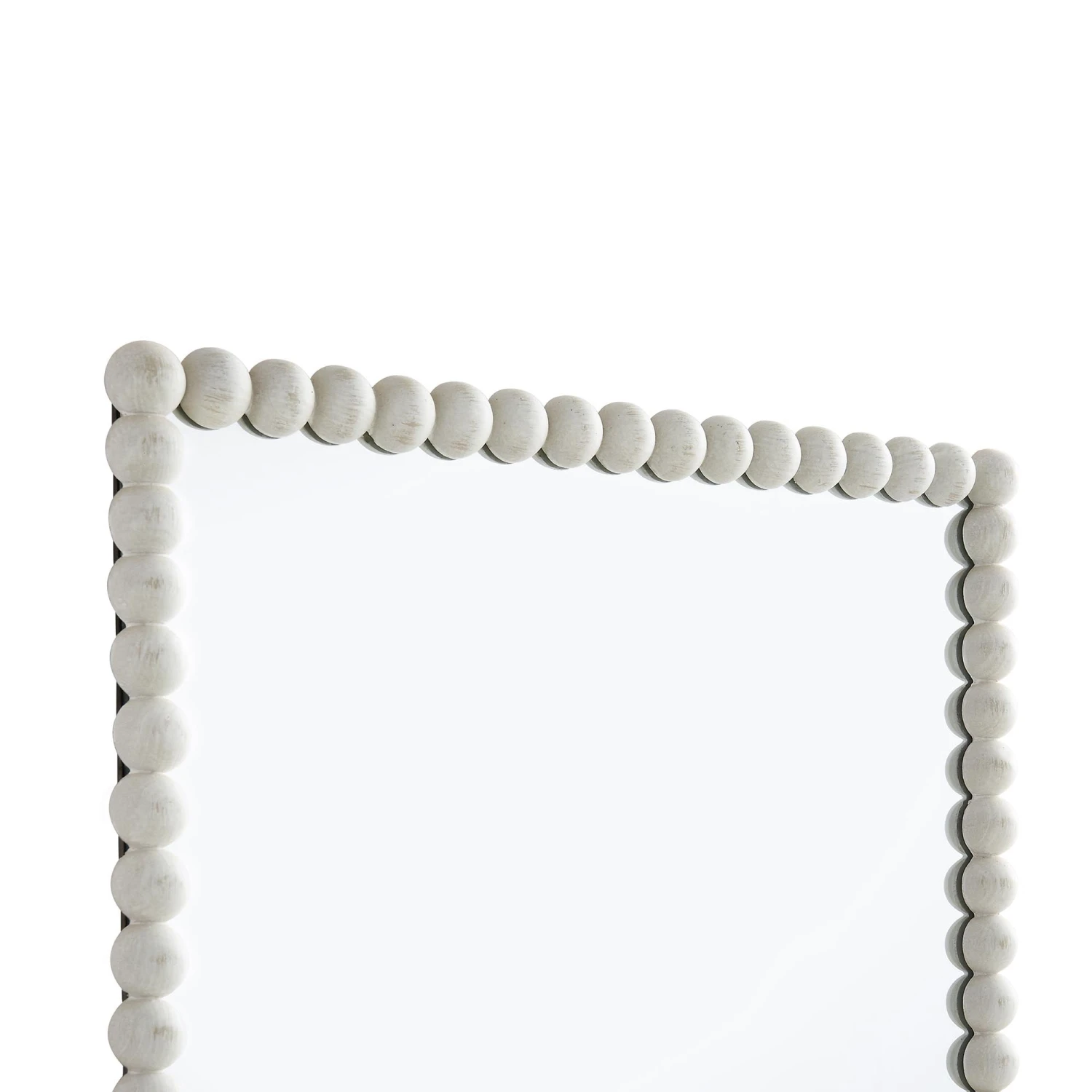 Luna Rectangular Bobbin Wall Mirror 80 X 60 Cm, Washed White 8 Luna Rectangular Bobbin Wall Mirror 80 X 60 Cm, Washed White - Image 6