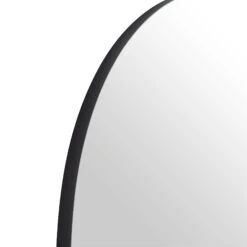 Eden Arched Full Length Metal Frame Mirror 180 X 110 Cm, Black 15 Eden Arched Full Length Metal Frame Mirror 180 X 110 Cm, Black -FINZ Furniture Shop MIRR 138 BLACK detail1