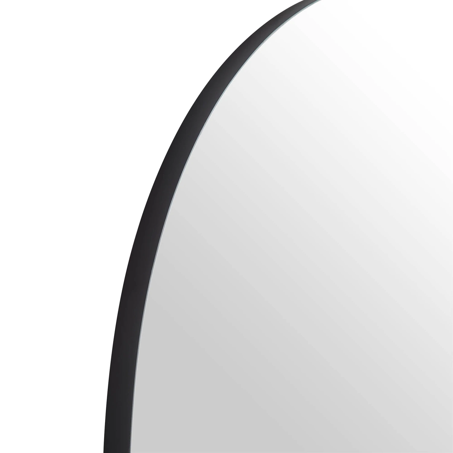 Eden Arched Full Length Metal Frame Mirror 180 X 110 Cm, Black 8 Eden Arched Full Length Metal Frame Mirror 180 X 110 Cm, Black - Image 6