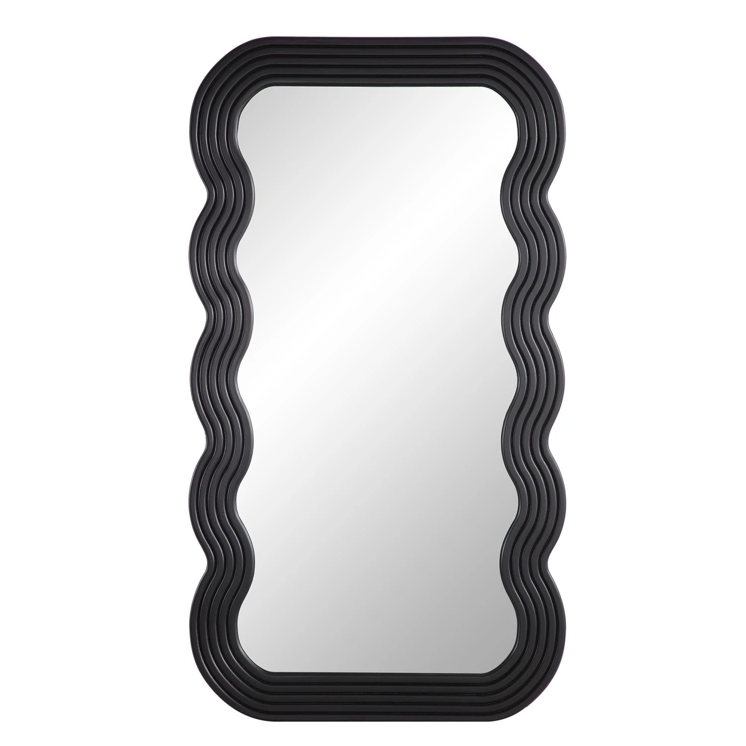 Venus Full Length Wave Mirror 180 X 100 Cm, Black 5 Venus Full Length Wave Mirror 180 X 100 Cm, Black - Image 3