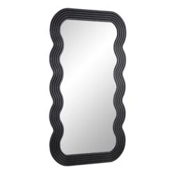 Venus Full Length Wave Mirror 180 X 100 Cm, Black 14 Venus Full Length Wave Mirror 180 X 100 Cm, Black -FINZ Furniture Shop MIRR 162 BLACK WB2