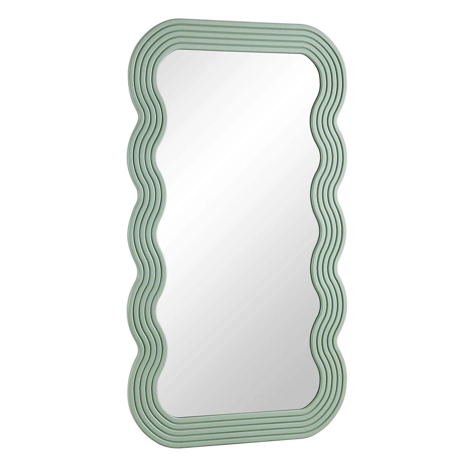 Venus Full Length Wave Mirror 180 X 100 Cm, Sage Green 6 Venus Full Length Wave Mirror 180 X 100 Cm, Sage Green - Image 4