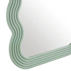 Venus Full Length Wave Mirror 180 X 100 Cm, Sage Green 17 Venus Full Length Wave Mirror 180 X 100 Cm, Sage Green -FINZ Furniture Shop MIRR 162 SAGE detail2