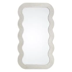 Venus Full Length Wave Mirror 180 X 100 Cm, Washed White 13 Venus Full Length Wave Mirror 180 X 100 Cm, Washed White -FINZ Furniture Shop MIRR 162 WASHWHITE WB1
