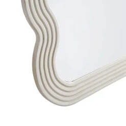 Venus Full Length Wave Mirror 180 X 100 Cm, Washed White 18 Venus Full Length Wave Mirror 180 X 100 Cm, Washed White -FINZ Furniture Shop MIRR 162 WASHWHITE detail3