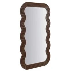 Venus Full Length Wave Mirror 180 X 100 Cm, Walnut 15 Venus Full Length Wave Mirror 180 X 100 Cm, Walnut -FINZ Furniture Shop MIRR 162 WOOD WB2