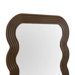 Venus Full Length Wave Mirror 180 X 100 Cm, Walnut 16 Venus Full Length Wave Mirror 180 X 100 Cm, Walnut -FINZ Furniture Shop MIRR 162 WOOD detail1