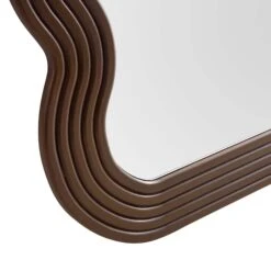 Venus Full Length Wave Mirror 180 X 100 Cm, Walnut 18 Venus Full Length Wave Mirror 180 X 100 Cm, Walnut -FINZ Furniture Shop MIRR 162 WOOD detail3