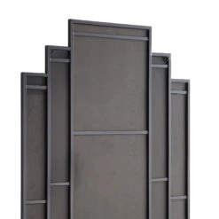 Sonia Black Metal Frame Art Deco Full Length Floor Mirror 179 X 80 Cm 17 Sonia Black Metal Frame Art Deco Full Length Floor Mirror 179 X 80 Cm -FINZ Furniture Shop MIRR 175 BLACK detail3