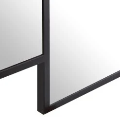 Sonia Black Metal Frame Art Deco Square Wall Mirror 90 X 90 Cm 14 Sonia Black Metal Frame Art Deco Square Wall Mirror 90 X 90 Cm -FINZ Furniture Shop MIRR 176 BLACK detail1