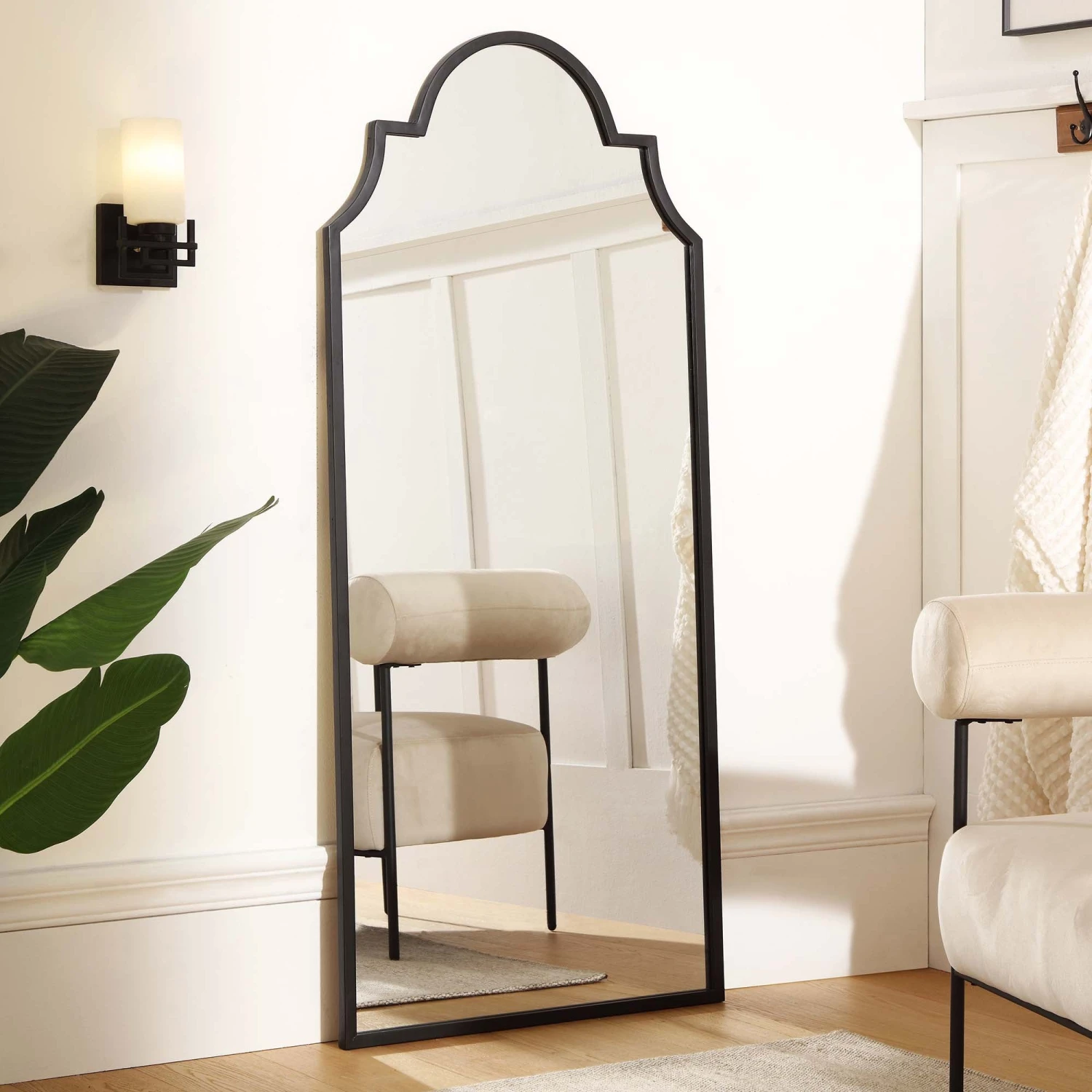 Essa Moroccan Style Full Length Mirror 160 X 70 Cm, Black 3 Essa Moroccan Style Full Length Mirror 160 X 70 Cm, Black