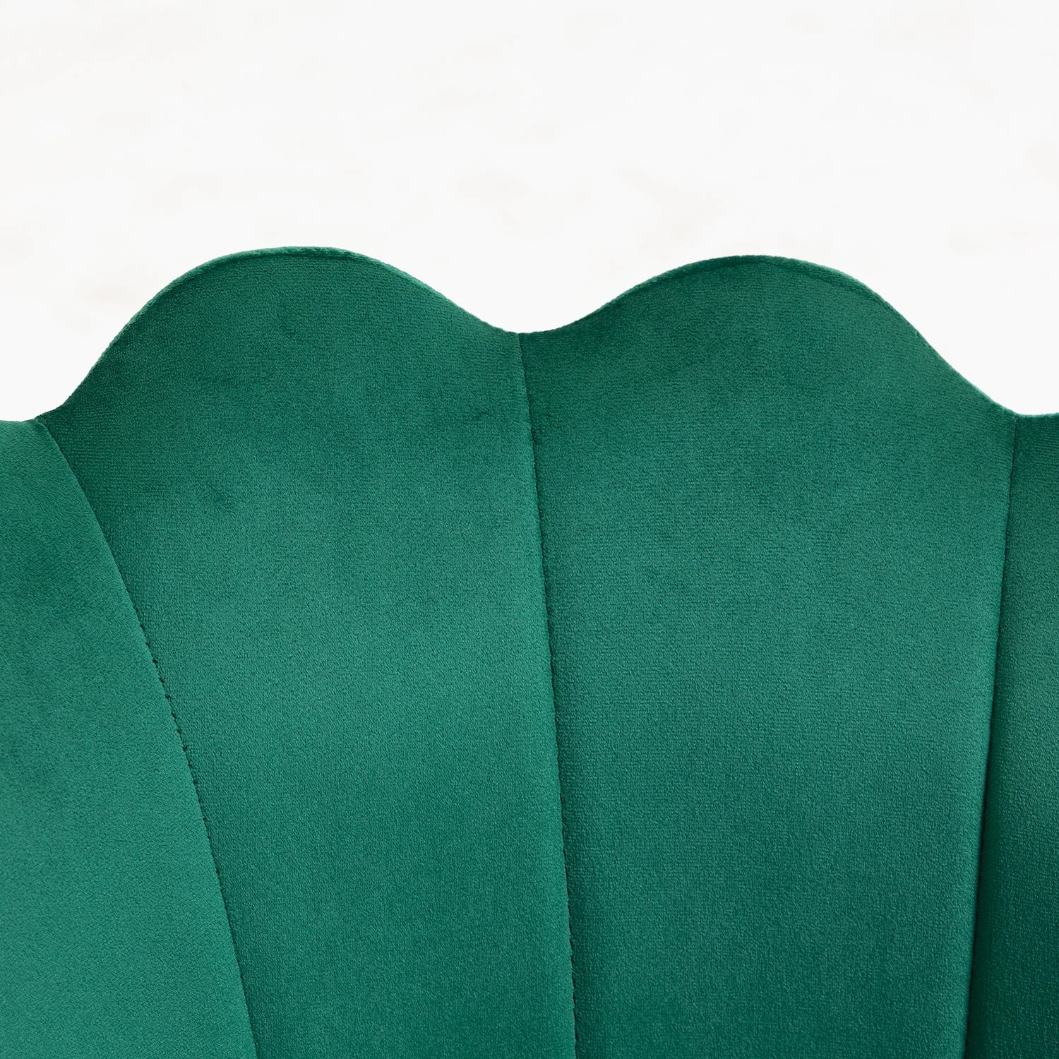 Hepburn Scalloped Swivel Chair (Green Velvet) 12 Hepburn Scalloped Swivel Chair (Green Velvet) - Image 10