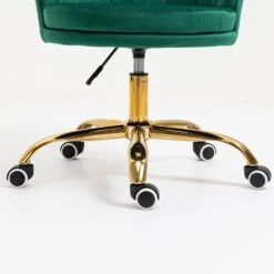 Hepburn Scalloped Swivel Chair (Green Velvet) 18 Hepburn Scalloped Swivel Chair (Green Velvet) -FINZ Furniture Shop MO101GREENVEL detail5