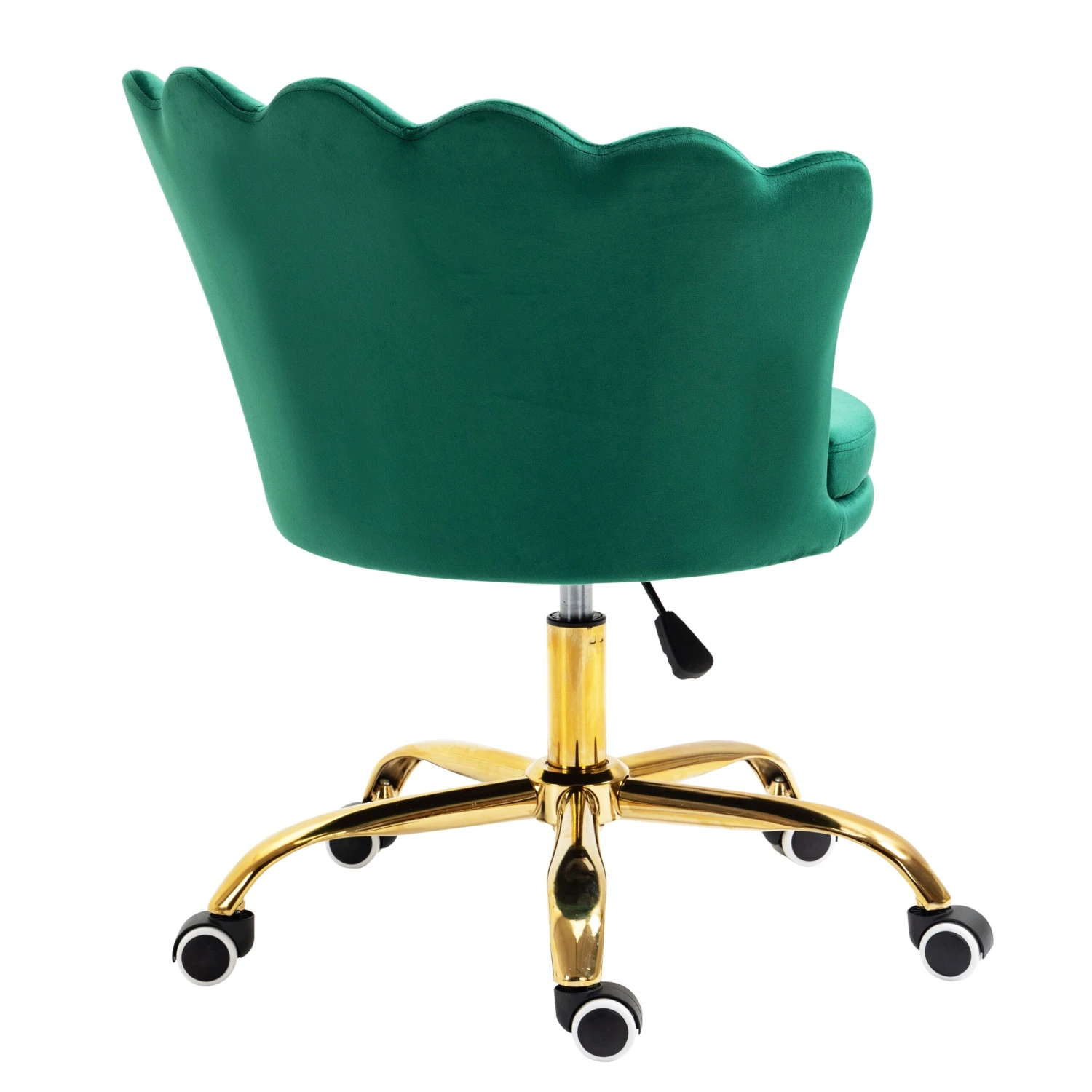Hepburn Scalloped Swivel Chair (Green Velvet) 10 Hepburn Scalloped Swivel Chair (Green Velvet) - Image 8
