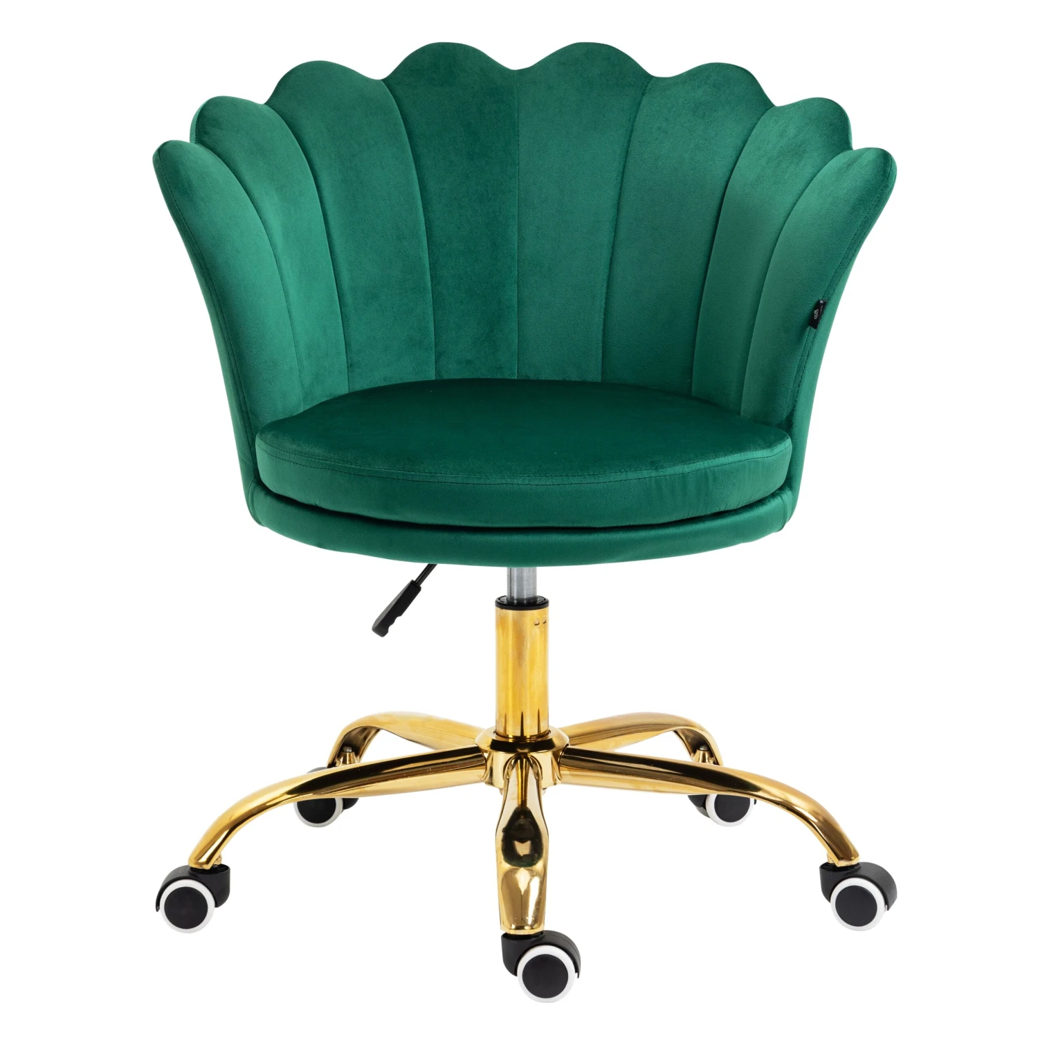 Hepburn Scalloped Swivel Chair (Green Velvet) 4 Hepburn Scalloped Swivel Chair (Green Velvet) - Image 2
