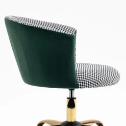 Kylie Houndstooth And Velvet Swivel Chair -FINZ Furniture Shop MO103HOUNDSTOOTH detail2