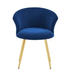 Kylie Set Of 2 Blue Velvet Dining Chairs 12 Kylie Set Of 2 Blue Velvet Dining Chairs -FINZ Furniture Shop MO104BLUEVEL P WB2