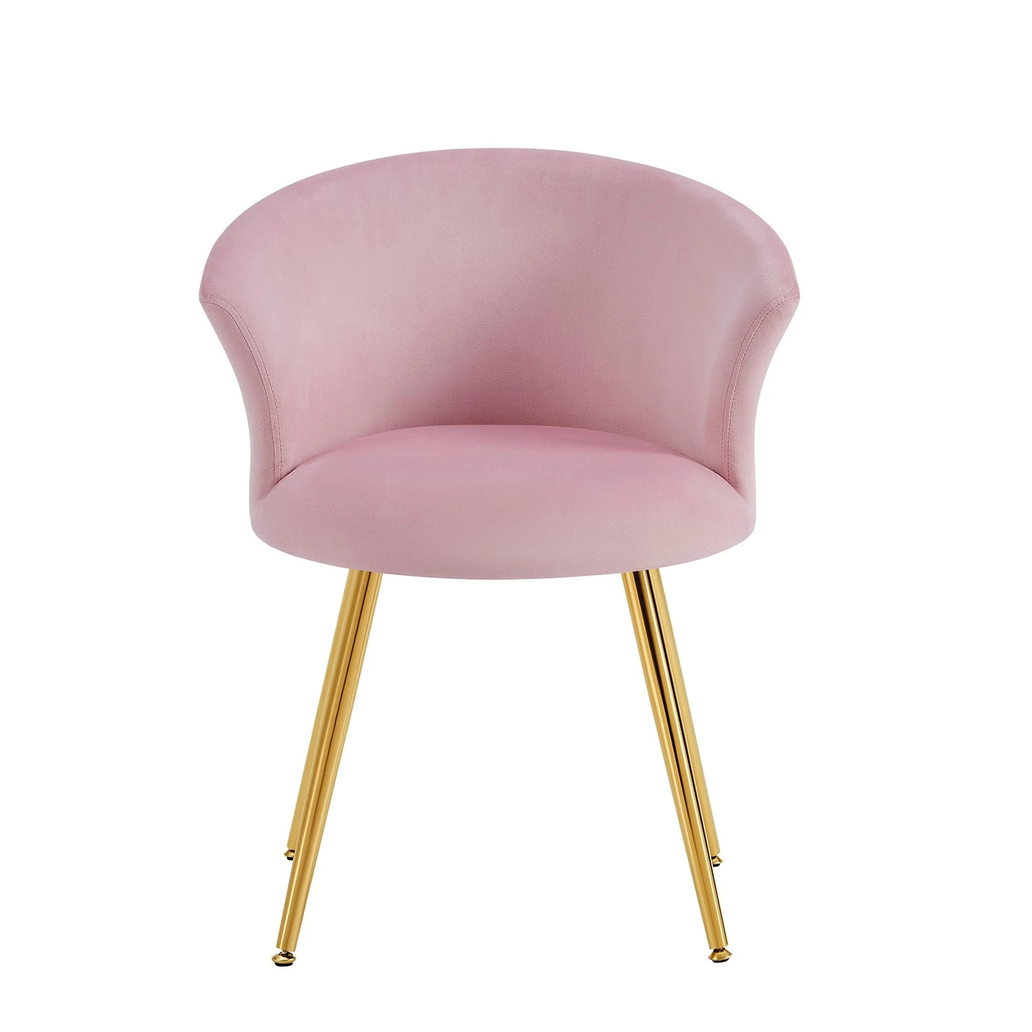 Kylie Set Of 2 Pink Velvet Dining Chairs 6 Kylie Set Of 2 Pink Velvet Dining Chairs - Image 4