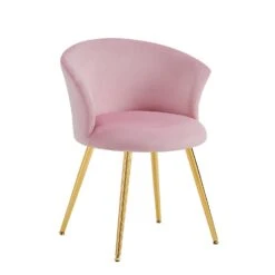 Kylie Set Of 2 Pink Velvet Dining Chairs 17 Kylie Set Of 2 Pink Velvet Dining Chairs -FINZ Furniture Shop MO104PINKVEL P WB3