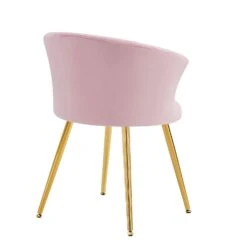 Kylie Set Of 2 Pink Velvet Dining Chairs 18 Kylie Set Of 2 Pink Velvet Dining Chairs -FINZ Furniture Shop MO104PINKVEL P WB4