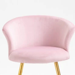Kylie Set Of 2 Pink Velvet Dining Chairs 21 Kylie Set Of 2 Pink Velvet Dining Chairs -FINZ Furniture Shop MO104PINKVEL P detail2