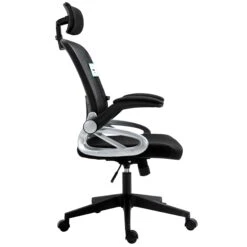 Mesh High Back Extra Padded Swivel Office Chair With Head Support & Adjustable Arms, Black 10 Mesh High Back Extra Padded Swivel Office Chair With Head Support & Adjustable Arms, Black -FINZ Furniture Shop MO21BLACKHB NEW4