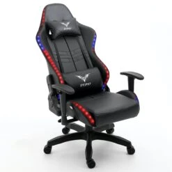 VIRIBUS X1 Office Gaming Chair With 12-Colour LED Light, Black 21 VIRIBUS X1 Office Gaming Chair With 12-Colour LED Light, Black -FINZ Furniture Shop MO92BLACKBLACK 4