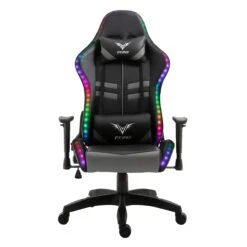 VIRIBUS X1 Office Gaming Chair With 12-Colour LED Lights, Black And Grey 17 VIRIBUS X1 Office Gaming Chair With 12-Colour LED Lights, Black And Grey -FINZ Furniture Shop MO92GREYBLACK 1