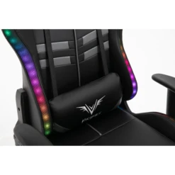 VIRIBUS X1 Office Gaming Chair With 12-Colour LED Lights, Black And Grey 26 VIRIBUS X1 Office Gaming Chair With 12-Colour LED Lights, Black And Grey -FINZ Furniture Shop MO92GREYBLACK detail3 Square