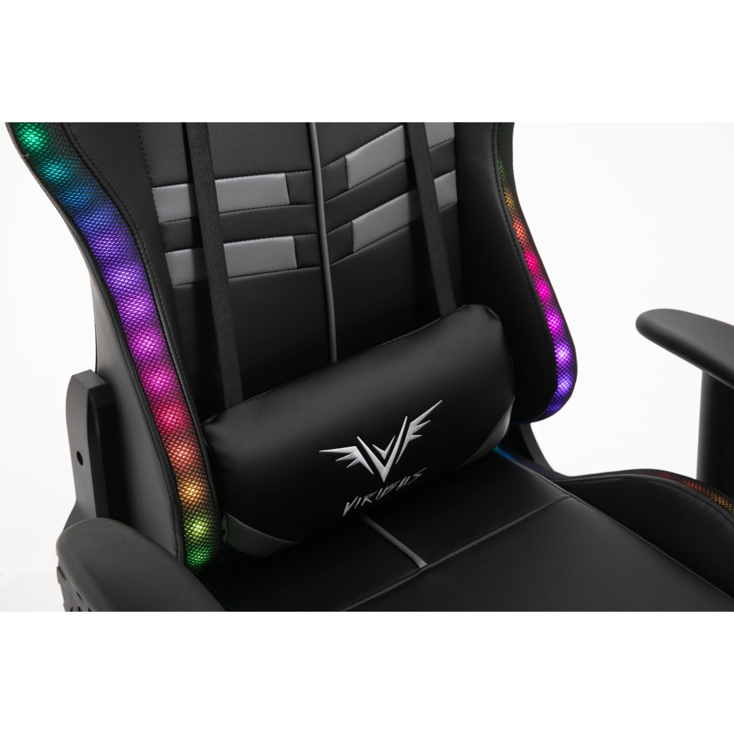 VIRIBUS X1 Office Gaming Chair With 12-Colour LED Lights, Black And Grey 14 VIRIBUS X1 Office Gaming Chair With 12-Colour LED Lights, Black And Grey - Image 12