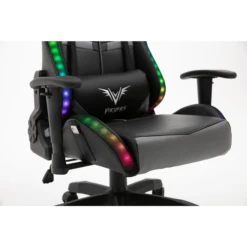 VIRIBUS X1 Office Gaming Chair With 12-Colour LED Lights, Black And Grey 25 VIRIBUS X1 Office Gaming Chair With 12-Colour LED Lights, Black And Grey -FINZ Furniture Shop MO92GREYBLACK detail4 Square