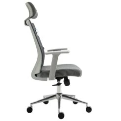 Joni High Back Mesh Office Chair With Headrest In Grey 14 Joni High Back Mesh Office Chair With Headrest In Grey -FINZ Furniture Shop MO96GREY 2 06573753 73ab 4a42 818a 6d59cde2d2d2