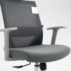 Joni High Back Mesh Office Chair With Headrest In Grey 18 Joni High Back Mesh Office Chair With Headrest In Grey -FINZ Furniture Shop MO96GREY detail2 101952ab fa1e 4dfe bc06 e91817e6026a