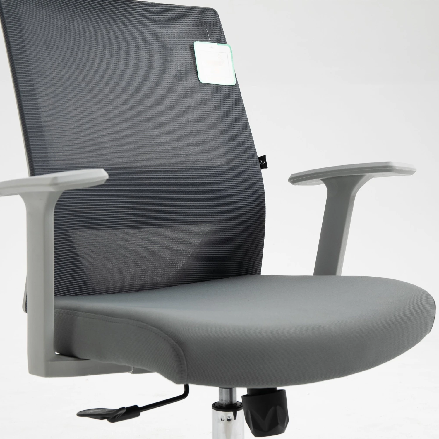 Joni High Back Mesh Office Chair With Headrest In Grey 9 Joni High Back Mesh Office Chair With Headrest In Grey - Image 7