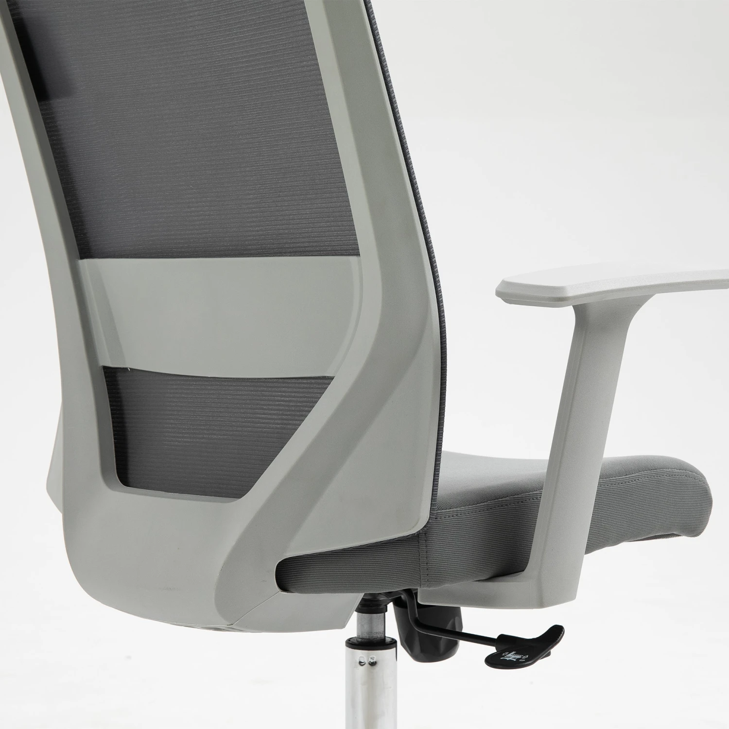 Joni High Back Mesh Office Chair With Headrest In Grey 11 Joni High Back Mesh Office Chair With Headrest In Grey - Image 9