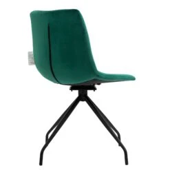 Florian Pair Of Velvet Effect Microfibre Dining Chairs In Green 17 Florian Pair Of Velvet Effect Microfibre Dining Chairs In Green -FINZ Furniture Shop MO98GREEN 4