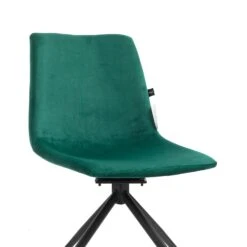 Florian Pair Of Velvet Effect Microfibre Dining Chairs In Green 18 Florian Pair Of Velvet Effect Microfibre Dining Chairs In Green -FINZ Furniture Shop MO98GREEN detail1