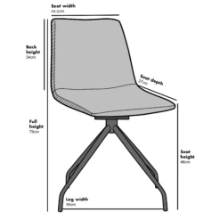 Florian Pair Of Velvet Effect Microfibre Dining Chairs In Green 16 Florian Pair Of Velvet Effect Microfibre Dining Chairs In Green -FINZ Furniture Shop MO98 Grey size