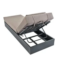 Jardin Aluminium Outdoor Sun Lounger, Granite -FINZ Furniture Shop OD ALU1 GRANITE SUNLG WB6