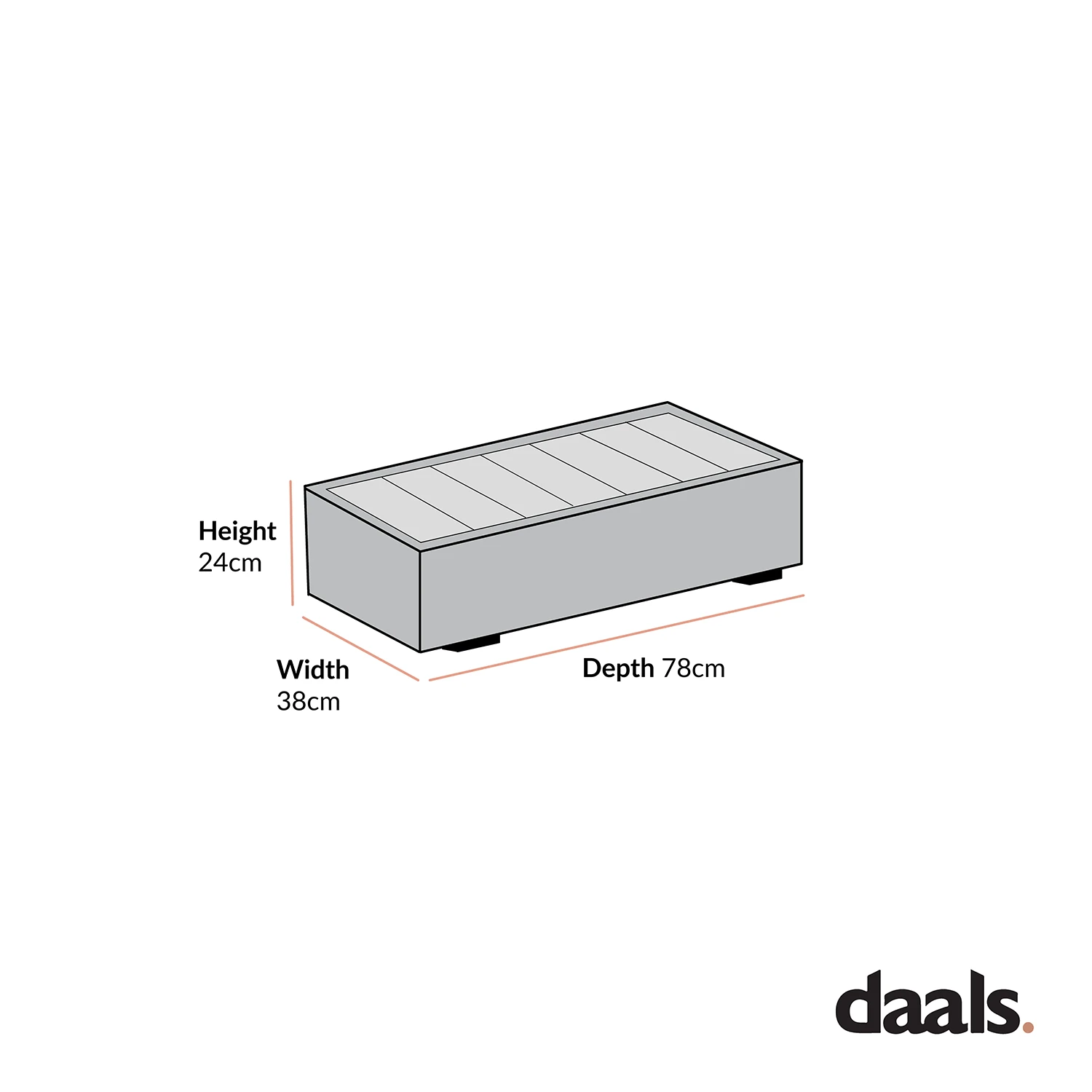 Jardin Aluminium Outdoor Side Table, Granite 6 Jardin Aluminium Outdoor Side Table, Granite - Image 4