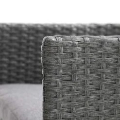 Granchester Rattan Balcony Bistro Set, Grey 26 Granchester Rattan Balcony Bistro Set, Grey -FINZ Furniture Shop OD BISTR 7034 DARKGREY detail2
