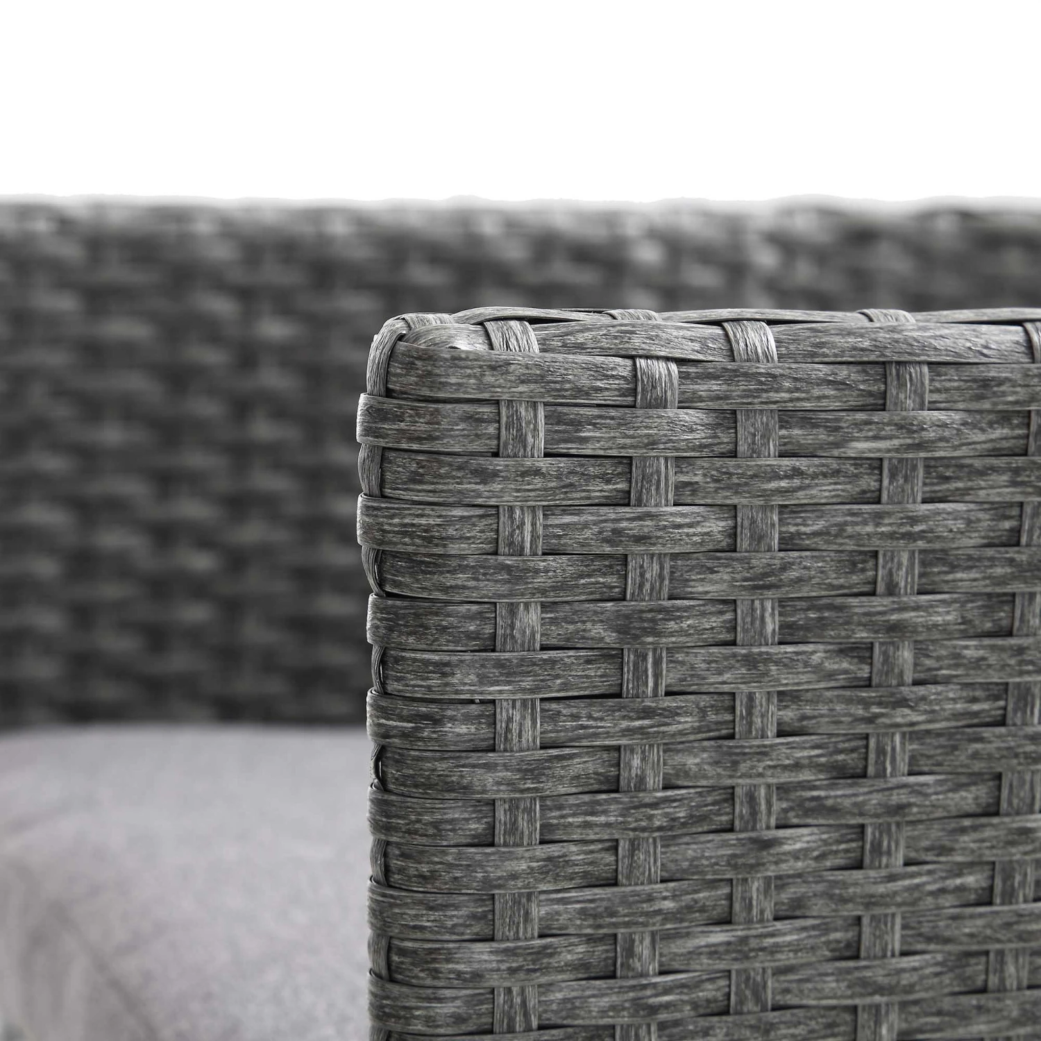 Granchester Rattan Balcony Bistro Set, Grey 14 Granchester Rattan Balcony Bistro Set, Grey - Image 12