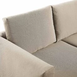 Calabasas Large Outdoor Fabric And Aluminium Corner Casual Dining Set With Rising Table, Taupe 25 Calabasas Large Outdoor Fabric And Aluminium Corner Casual Dining Set With Rising Table, Taupe -FINZ Furniture Shop OD DINE 1027 TAUPE detail4