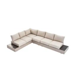 Jardin Aluminium Large Corner Casual Dining Set With Rising Table, Pumice 30 Jardin Aluminium Large Corner Casual Dining Set With Rising Table, Pumice -FINZ Furniture Shop OD DINE 905 906 PUMICE GIF 12559c97 0144 4467 9f32 9b216f937eb1