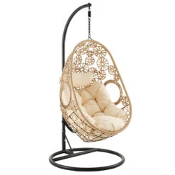 Daisy Floral Pattern Indoor Outdoor Hanging Chair 17 Daisy Floral Pattern Indoor Outdoor Hanging Chair -FINZ Furniture Shop OD HC 013 4