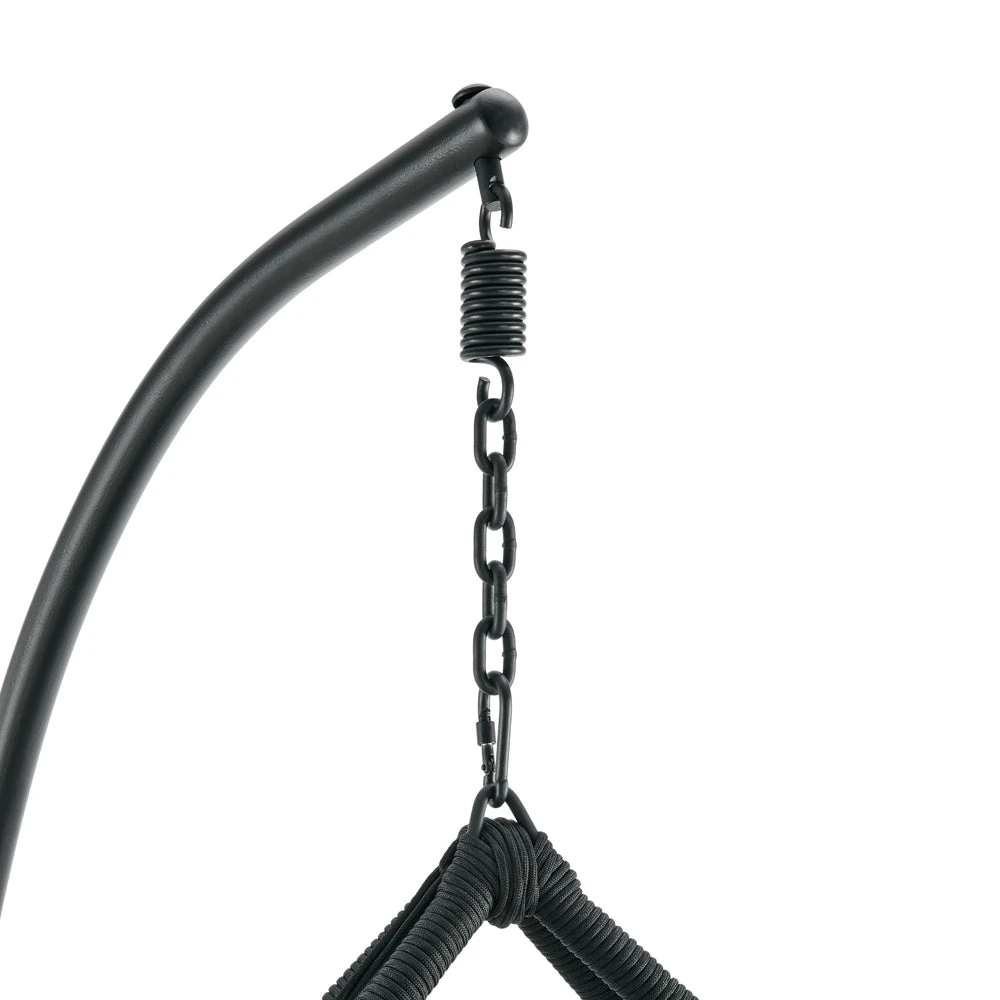 Lydia Geometric Rattan & Rope Mix Indoor Outdoor Hanging Chair 11 Lydia Geometric Rattan & Rope Mix Indoor Outdoor Hanging Chair - Image 9